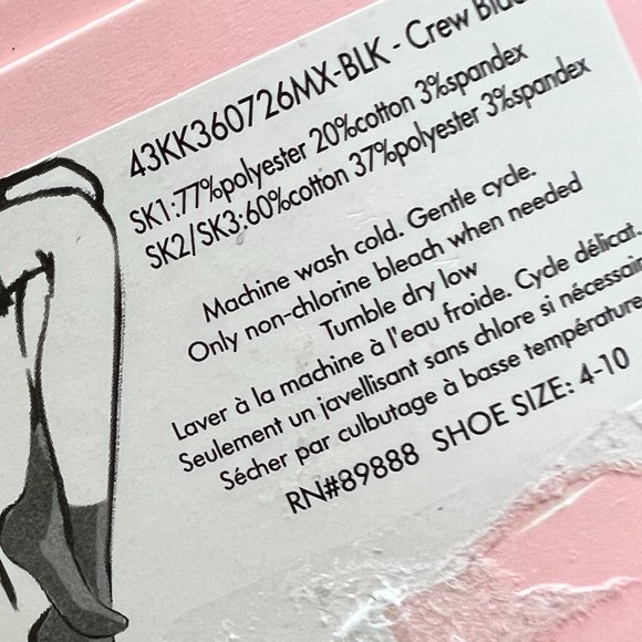 KATE SPADE 3 Pair Crew Socks NWT - Picture 3 of 3